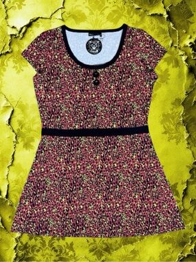 Sourpuss NWT Retro Punk Rockabilly Psychobilly Pin-Up Alt Maximalist Dress 3XL